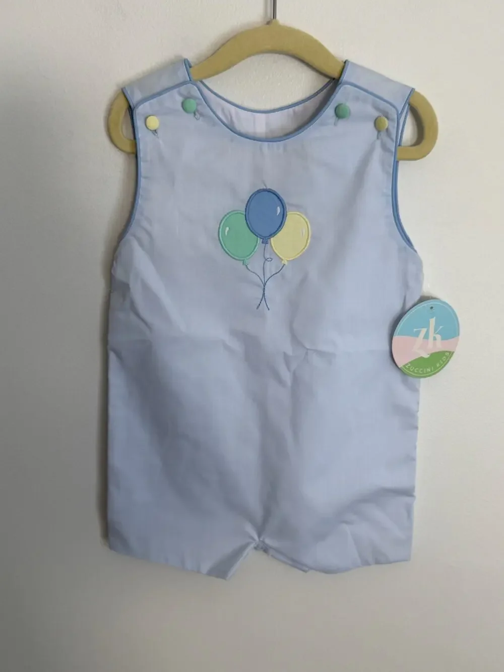 Zuccini Kids Ashton Shortalls- Balloons Birthday NWT 24mo $56